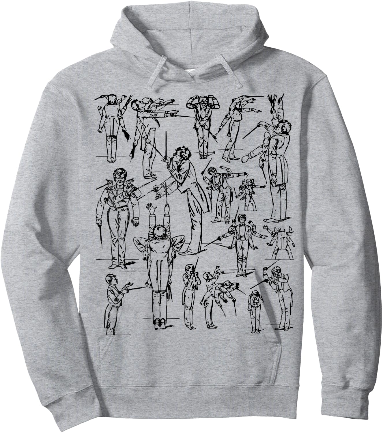 Gustav Mahler conducting a symphony Classical Musician Hoodie - Hoodie | Ash