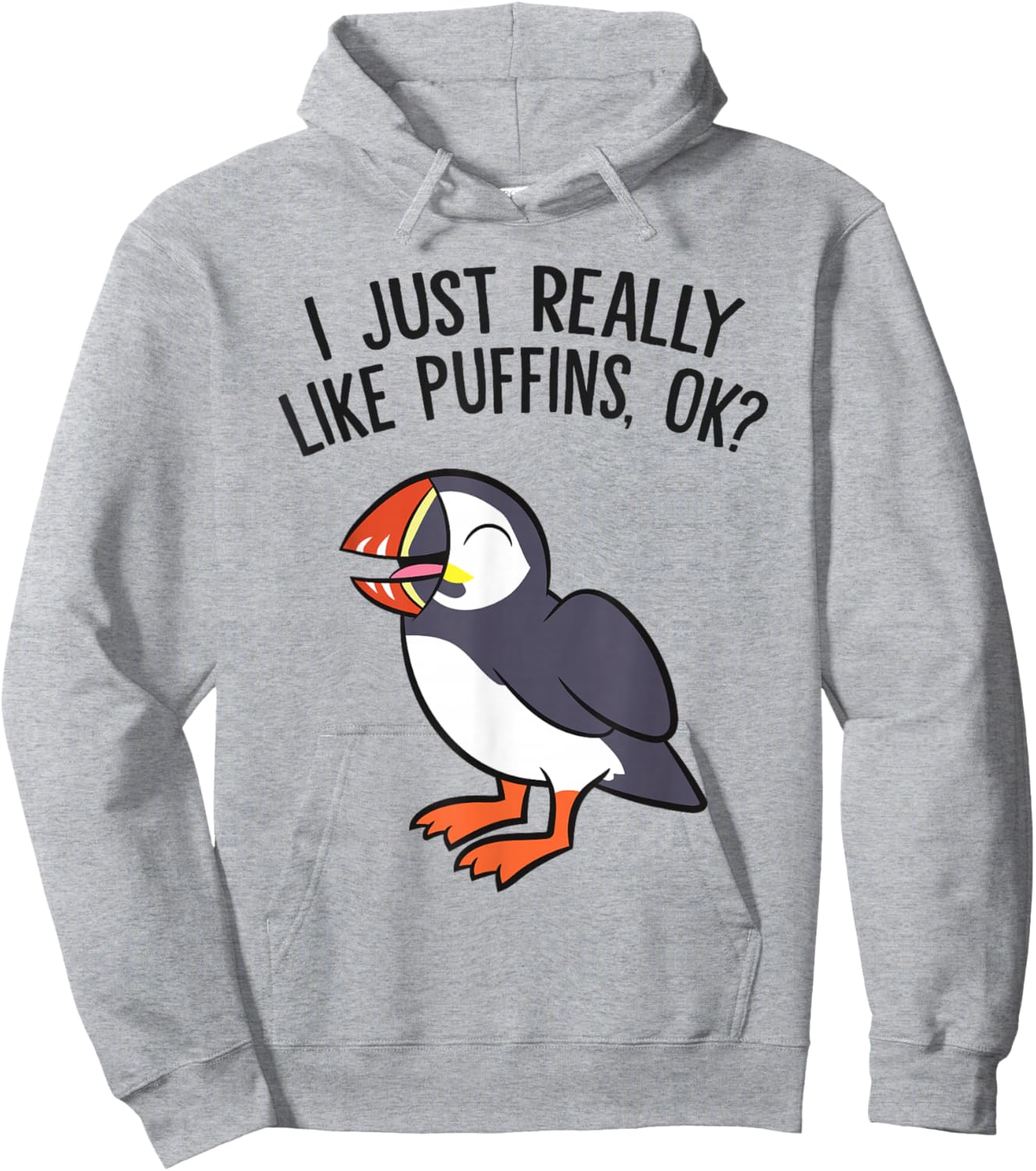 I Just Really Like Puffins, Ok? Puffin Bird Hoodie - Hoodie | Ash