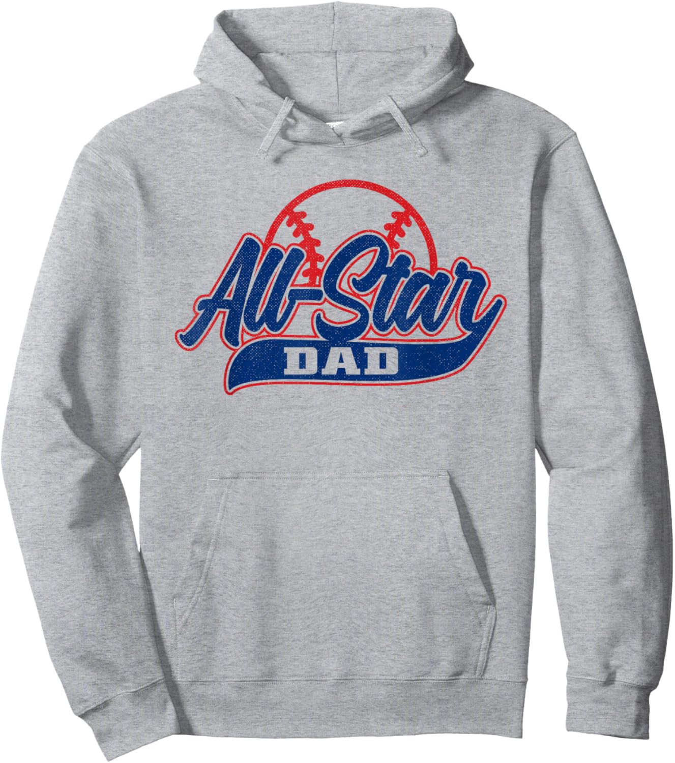Baseball All-Star Dad Hoodie - Hoodie | Ash