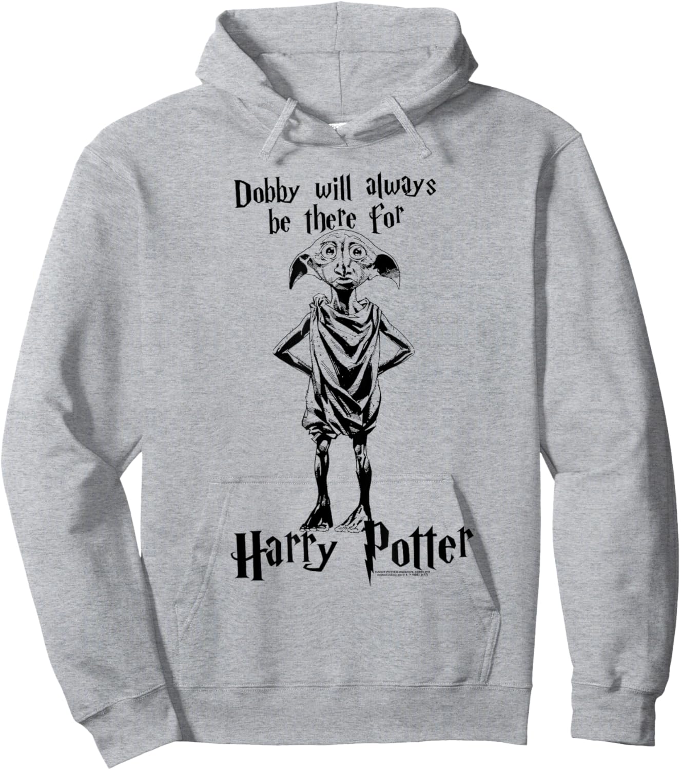 Popfunk Harry Potter Dobby Will Always Be There -Adults White Hoodie - Hoodie | Ash