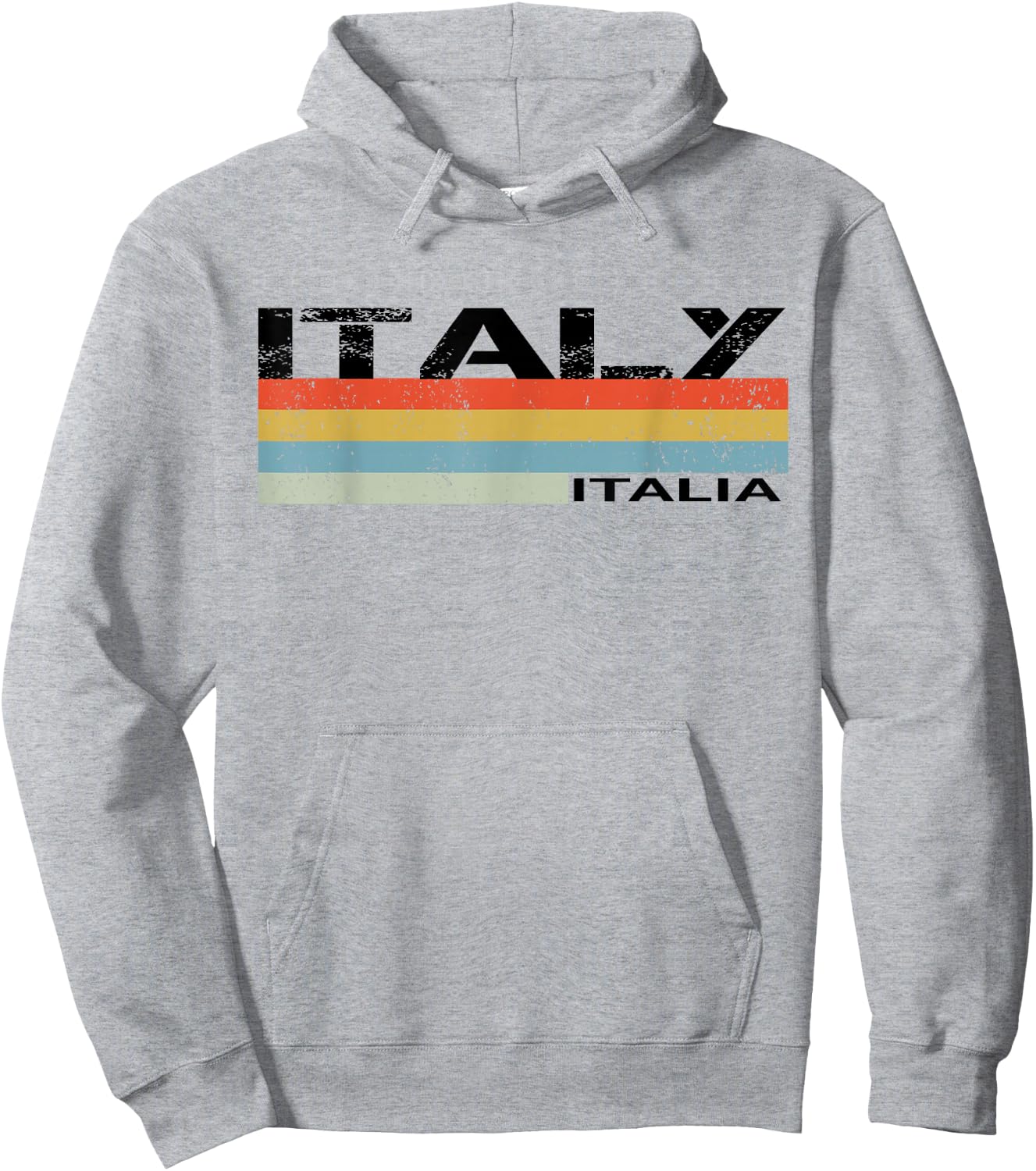 Italian Italy Italia Vintage Stripes Hoodie - Hoodie | Ash