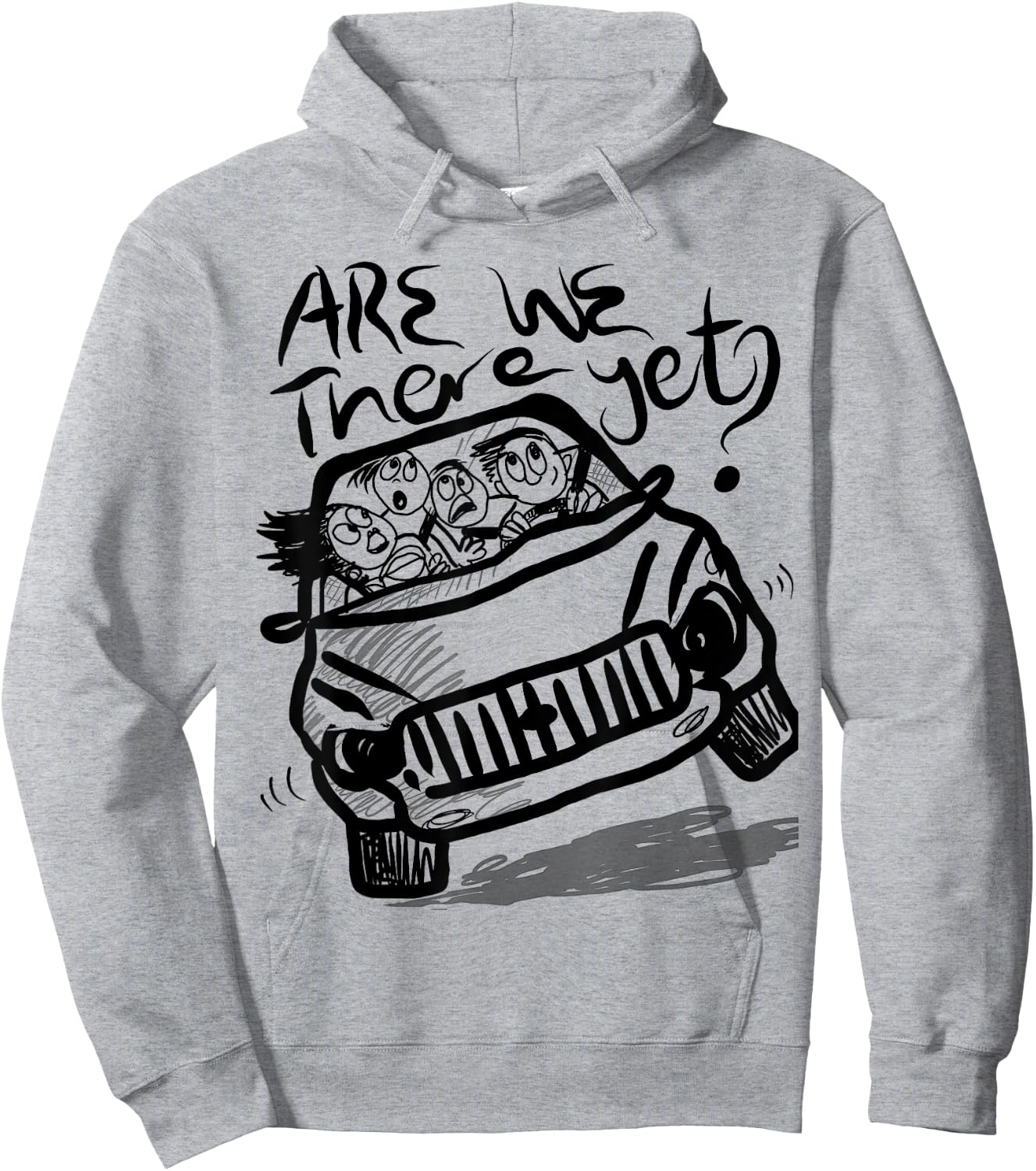 Are we there yet? funny family travel Hoodie - Hoodie | Ash
