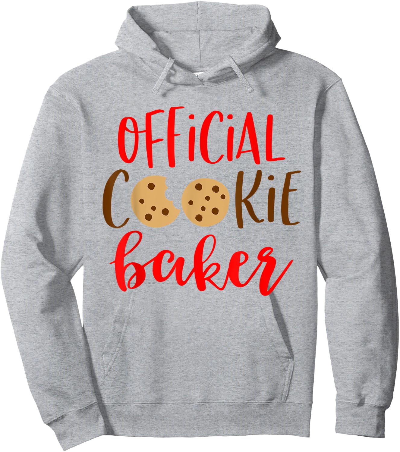 Official Cookie Baker Shirt Friends Family Christmas Pajamas Hoodie - Hoodie | Ash