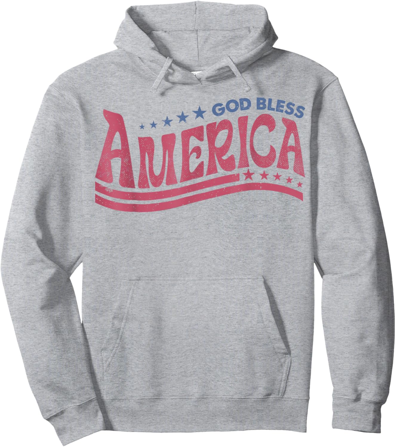 Retro 4th Of July God Bless America Patriotic Christian Girls Kids Men Hoodie - Hoodie | Ash