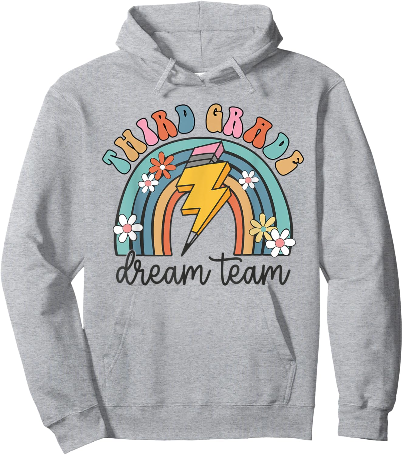 Back To School Third Grade Teacher 3rd Grade Dream Team Women Kids Hoodie - Hoodie | Ash