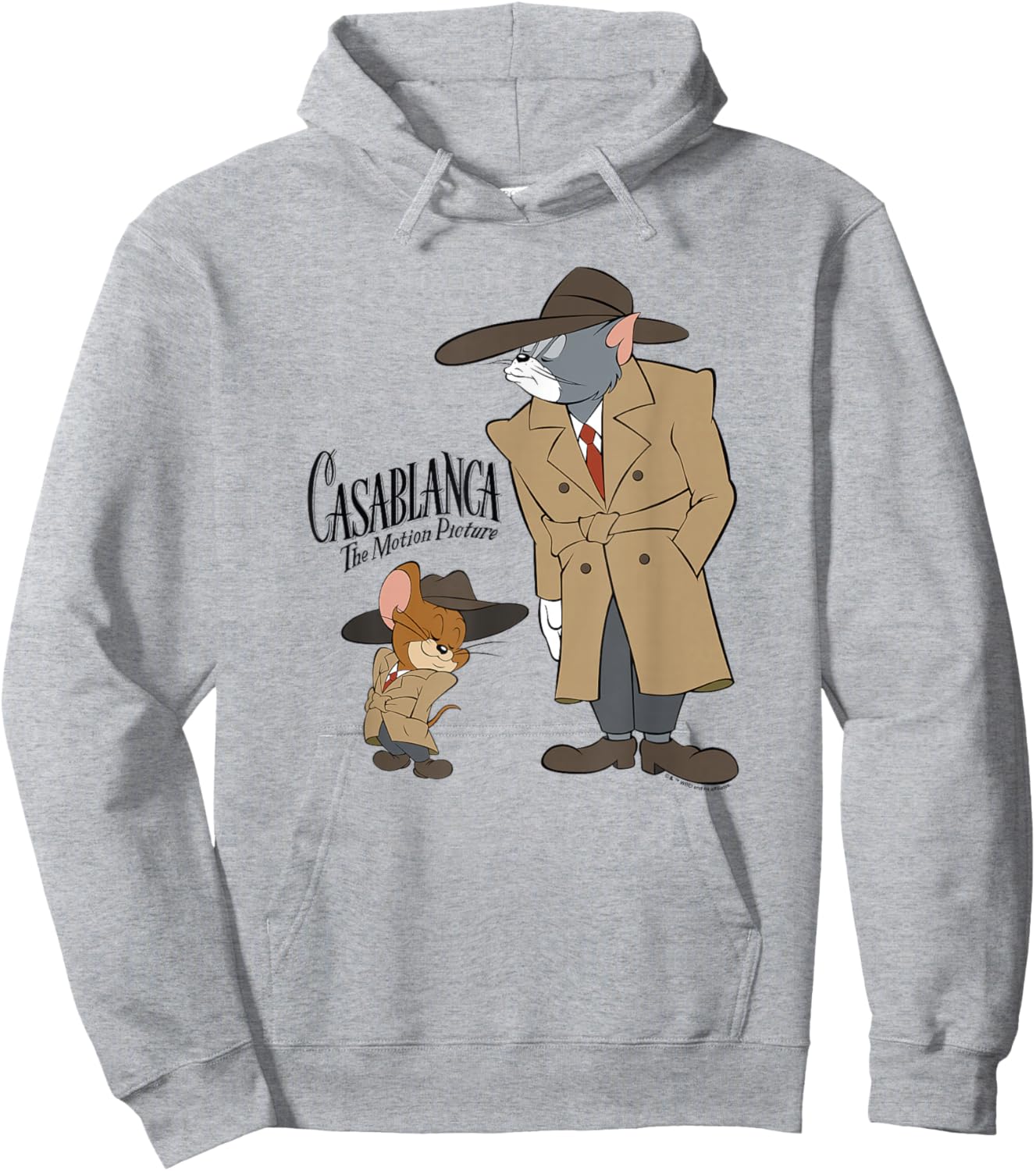 WB100 Tom and Jerry Casablanca The Motion Picture Parody Hoodie - Hoodie | Ash