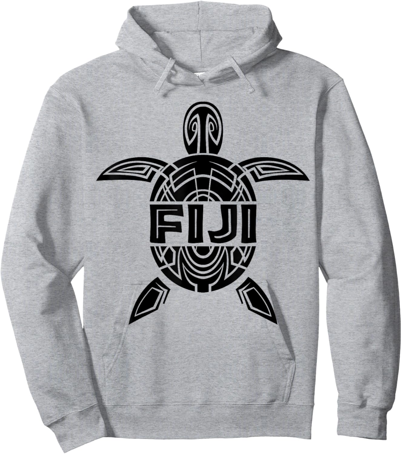 Fiji Sea Turtle Tattoo Beach Island Vacation Souvenir Gift Hoodie - Hoodie | Ash