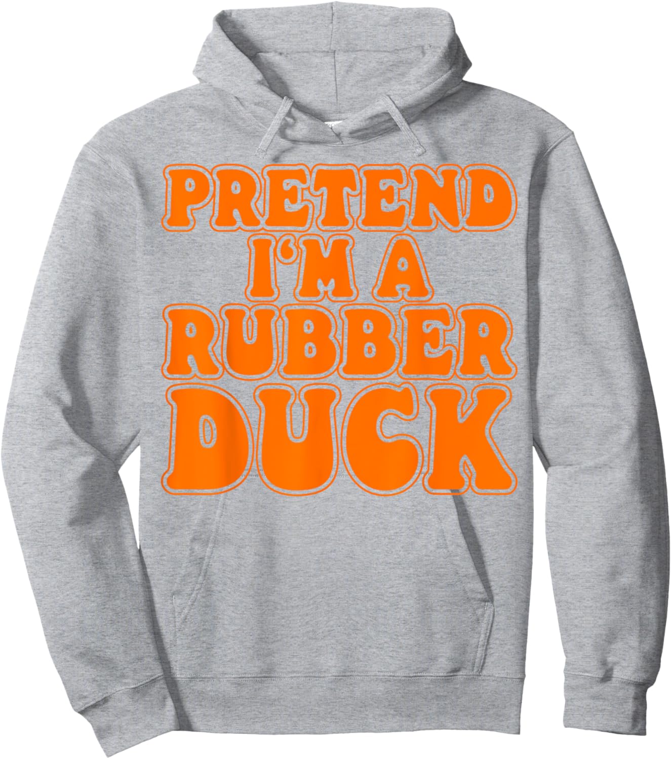 Pretend I‘m a Rubber Duck Costume Women Men Kids Hoodie - Hoodie | Ash