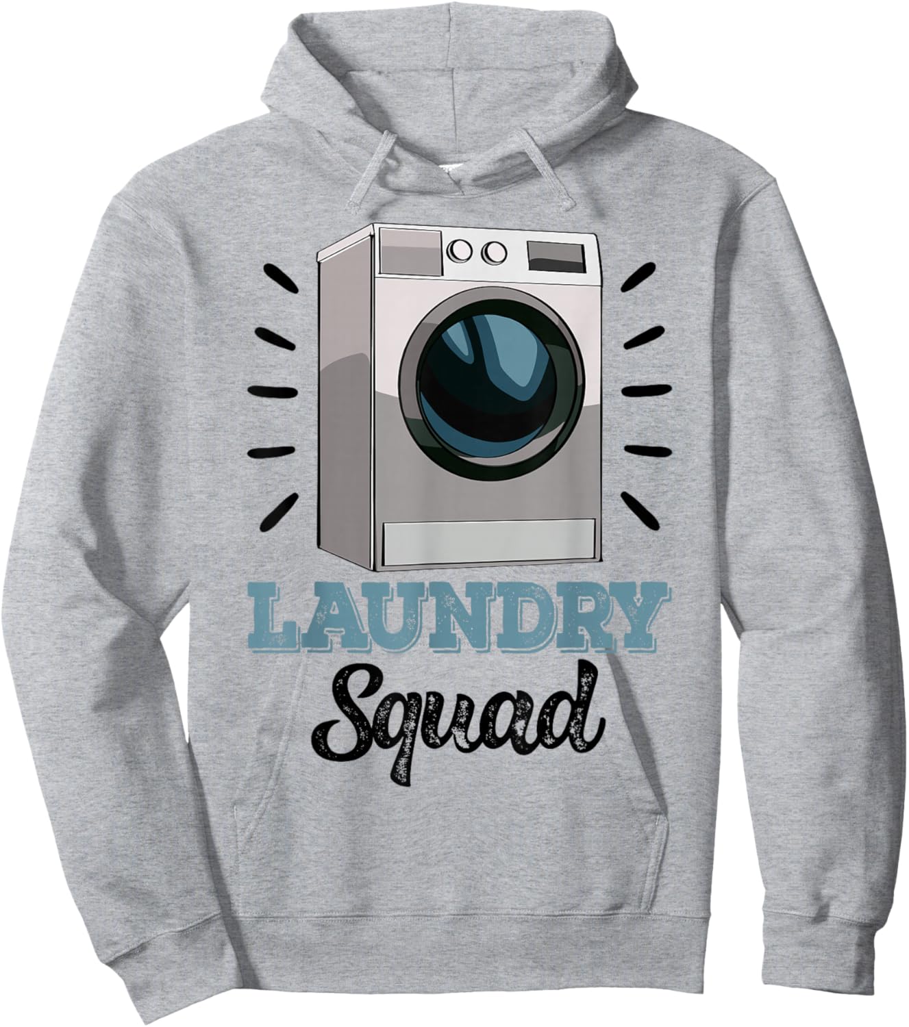Laundry Squad Mechanic Funny Women Washing Machine Hoodie - Hoodie | Ash