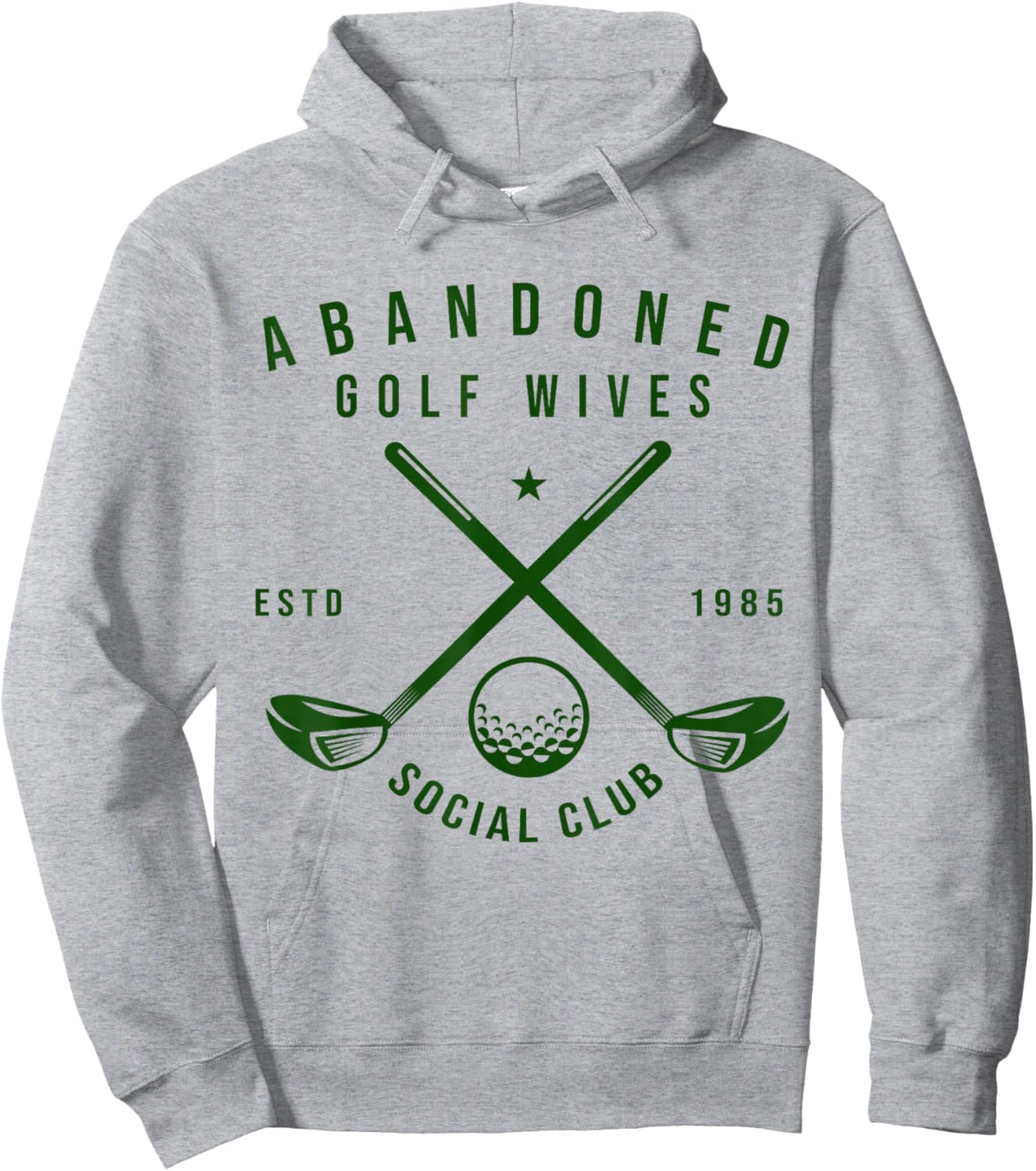 Abandoned Golf Wives Social Club Funny Golfer Golf Player Hoodie - Hoodie | Ash