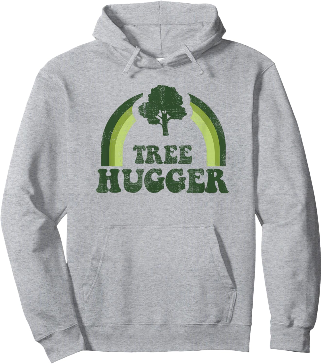 Tree Hugger Vintage Retro Nature Environmental Earth Day Hoodie - Hoodie | Ash
