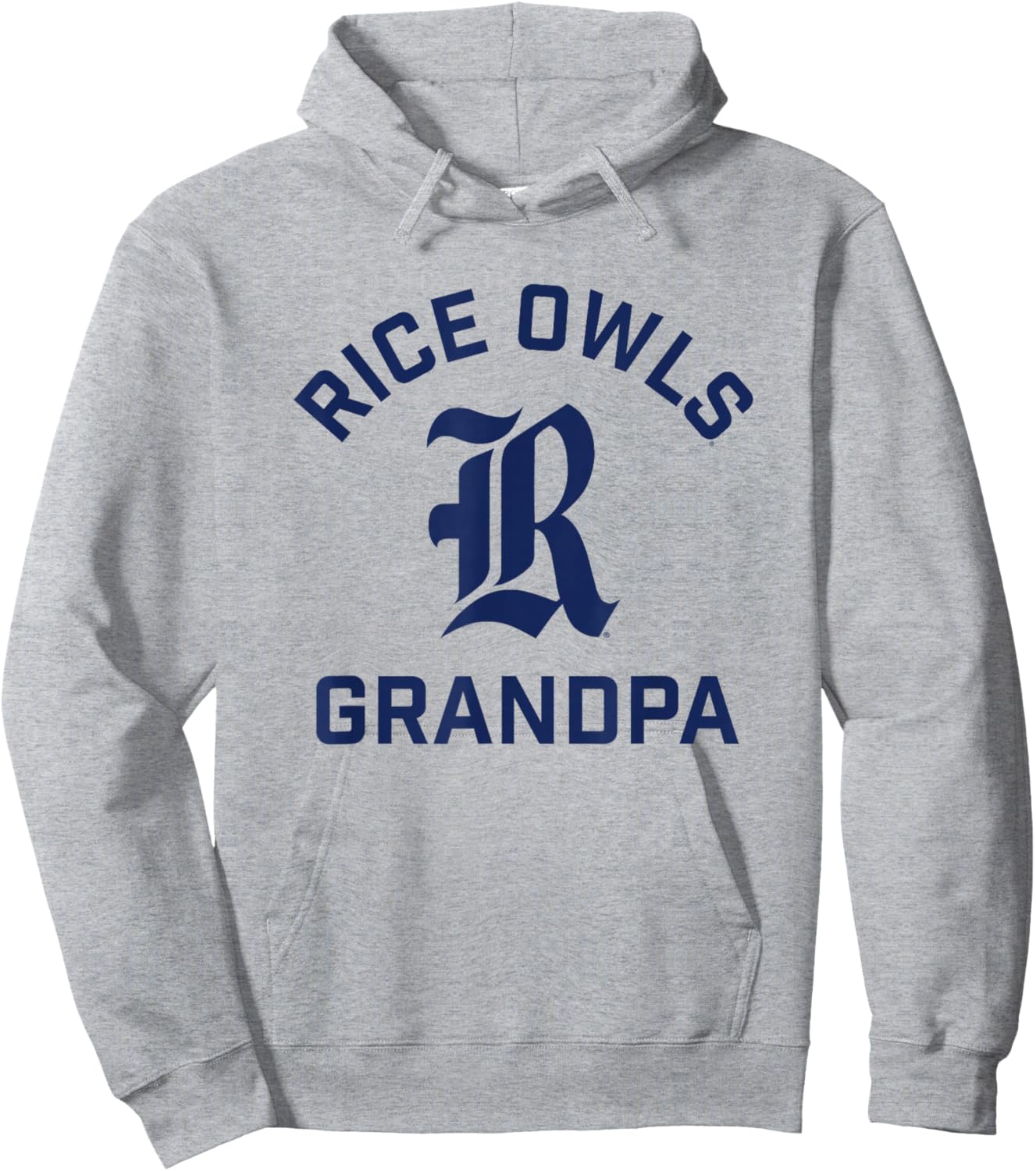 Rice University Owls Arched Grandpa Hoodie - Hoodie | Ash