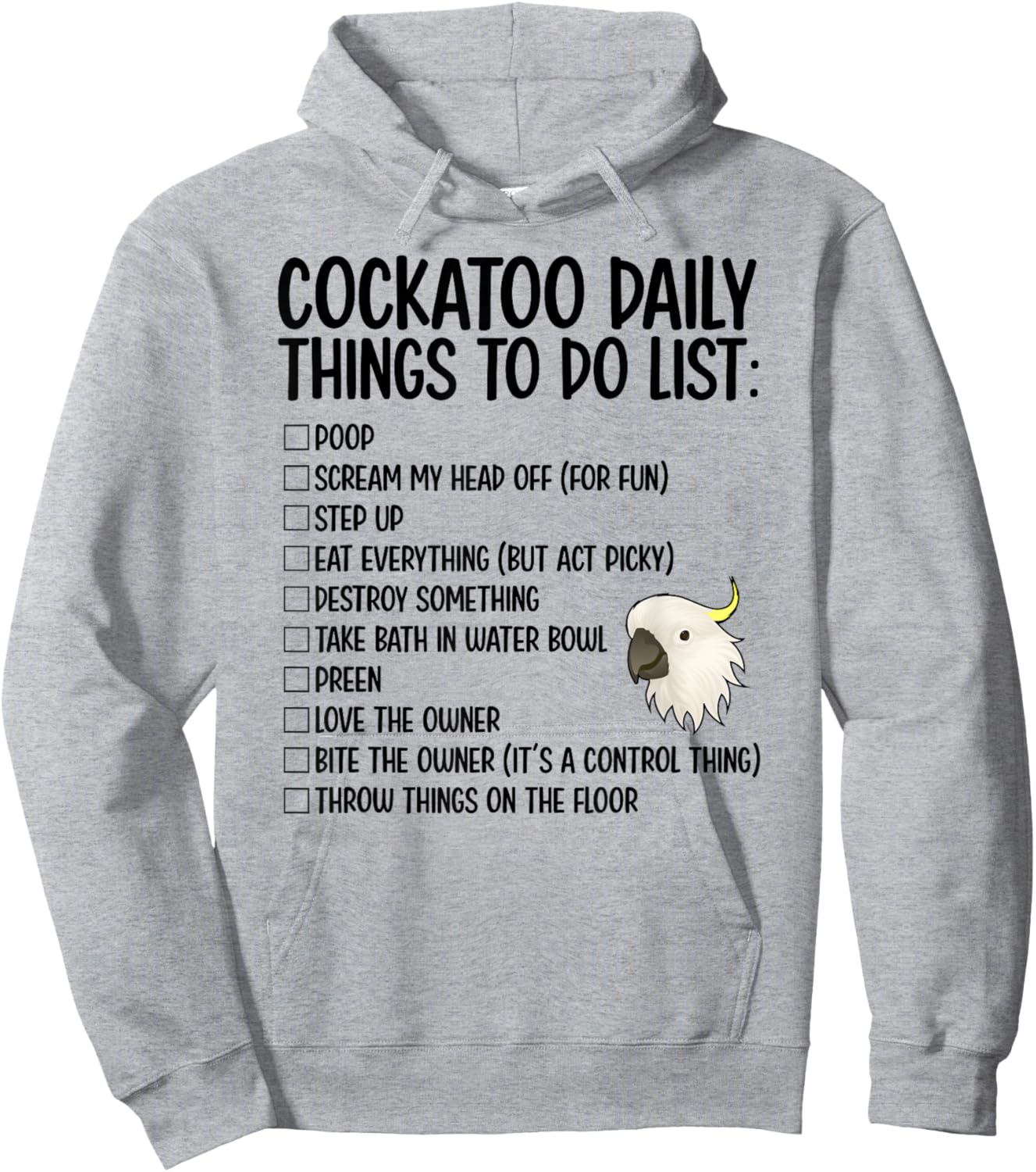 Cockatoo Daily Things Cockatoo Owner Cockatoo Mom Hoodie - Hoodie | Ash