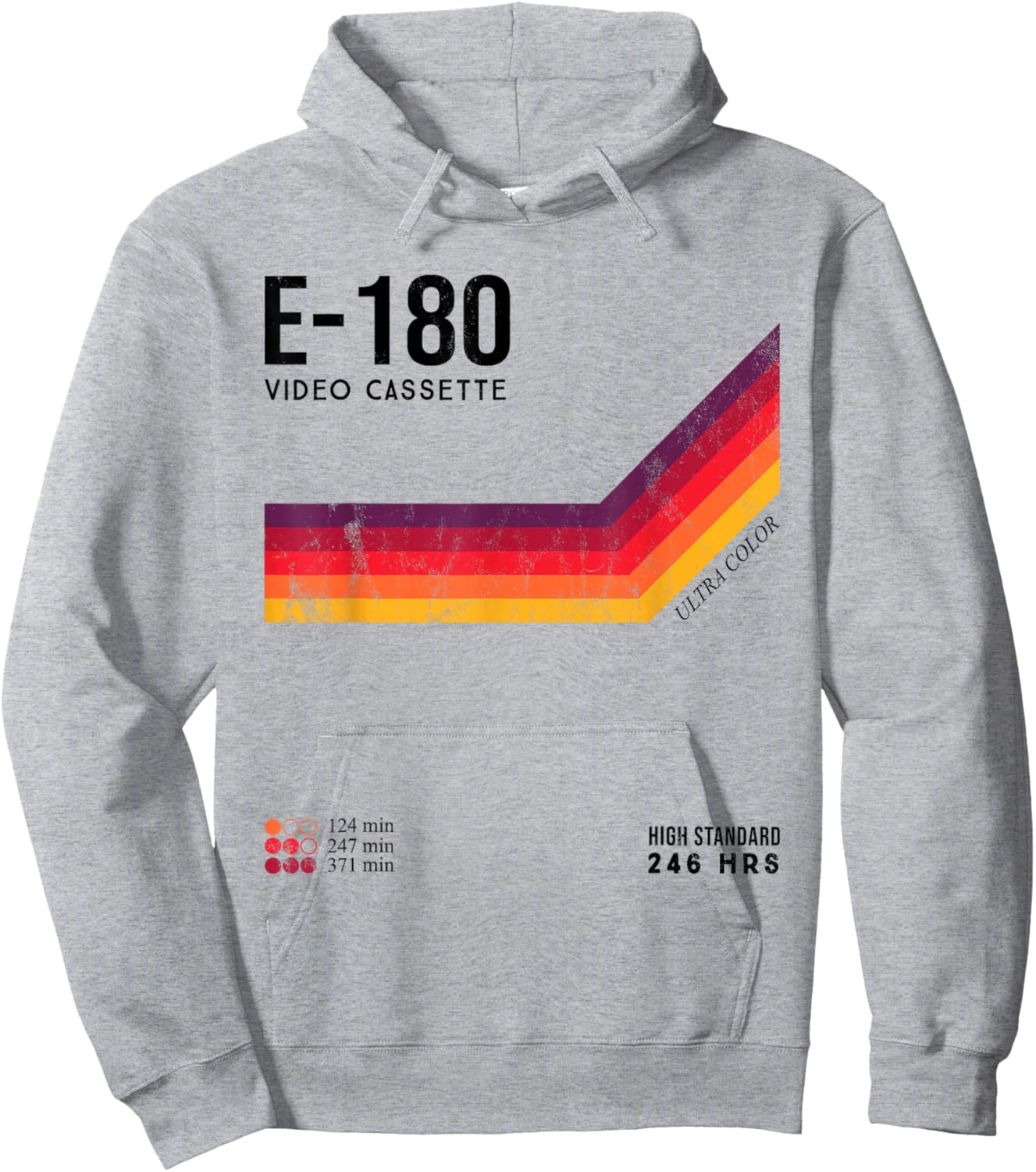 Vintage 80s video cassette tape Hoodie - Hoodie | Ash