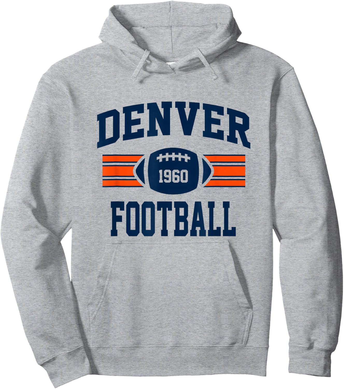 Denver Football Athletic Vintage Sports Team Fan Gift Hoodie - Hoodie | Ash