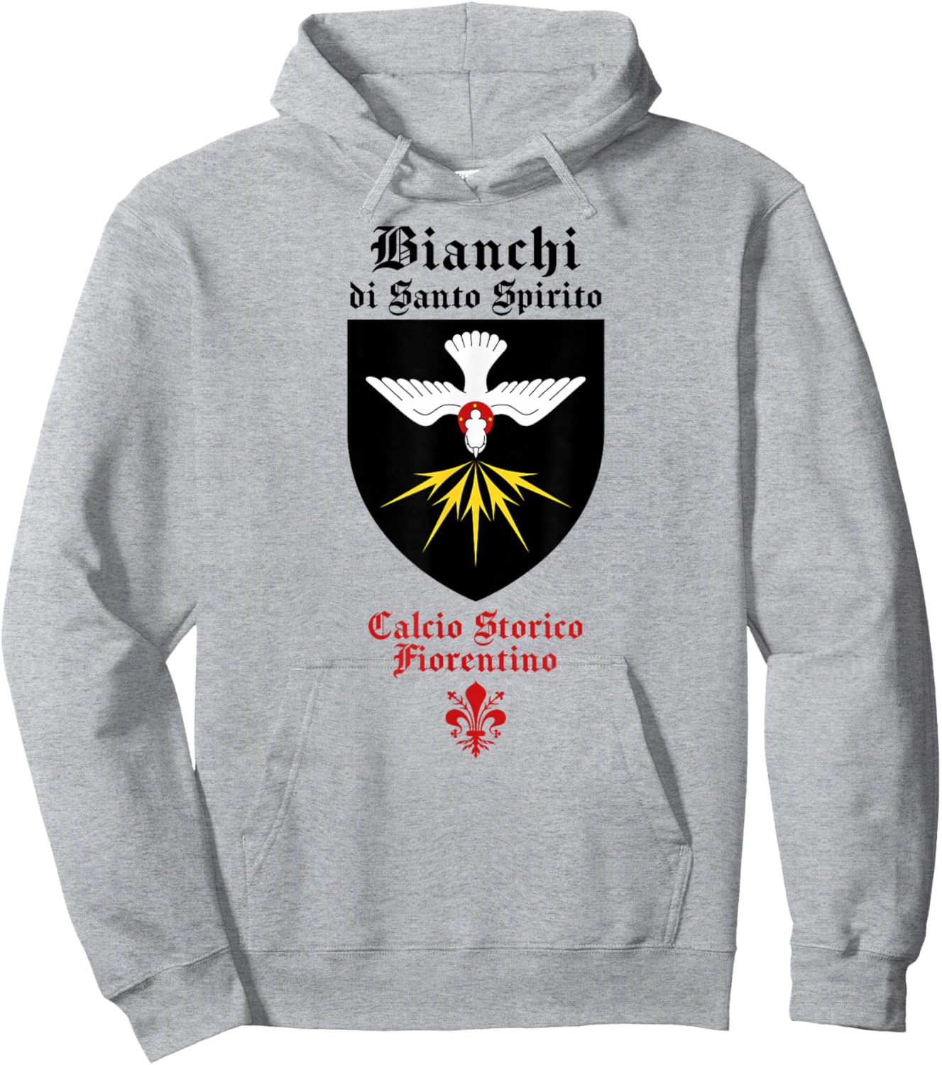 Calcio storico fiorentino Bianchi Florentine football fútbol Hoodie - Hoodie | Ash
