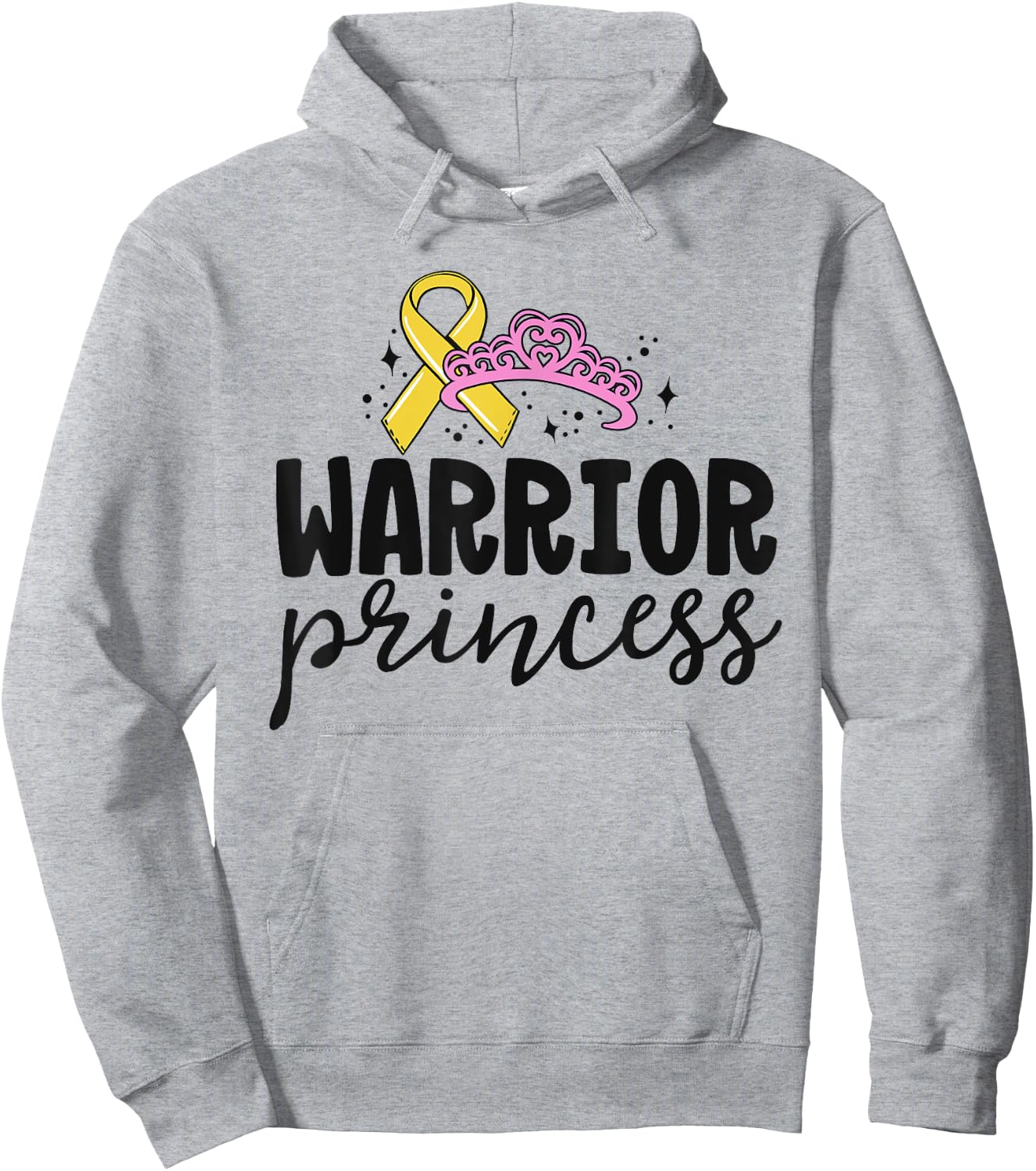 Childhood Cancer Shirts For Kids Boy Girl Warrior Princess Hoodie - Hoodie | Ash