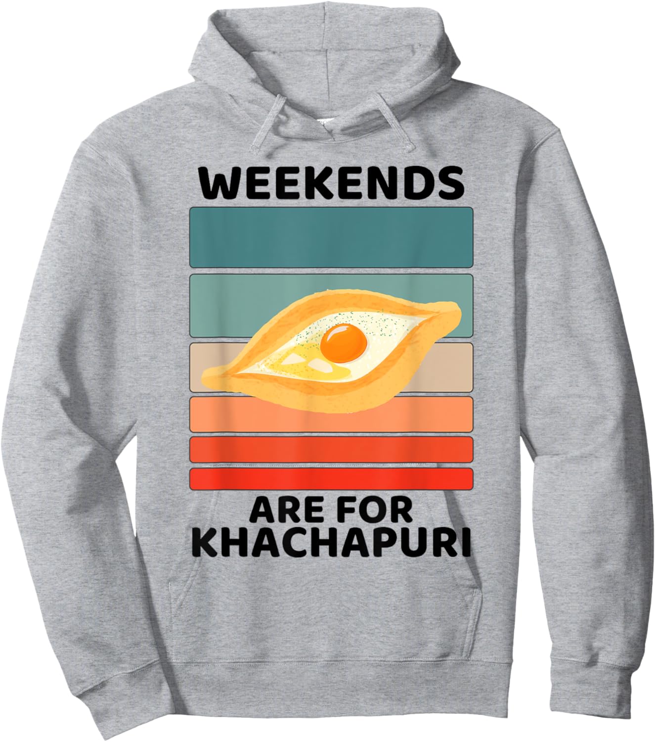 Vintage Khachapuri Food Lover Weekends Are For Khachapuri Hoodie - Hoodie | Ash