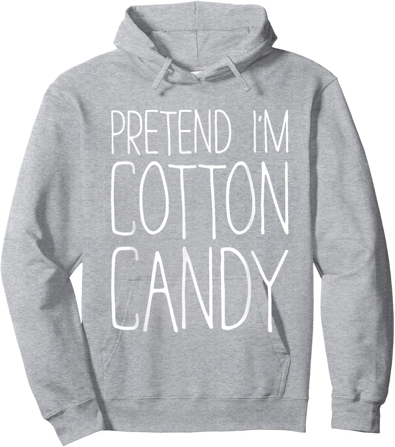 Pretend I'm Cotton Candy Shirt Adult Kids Men Women Costume Hoodie - Hoodie | Ash