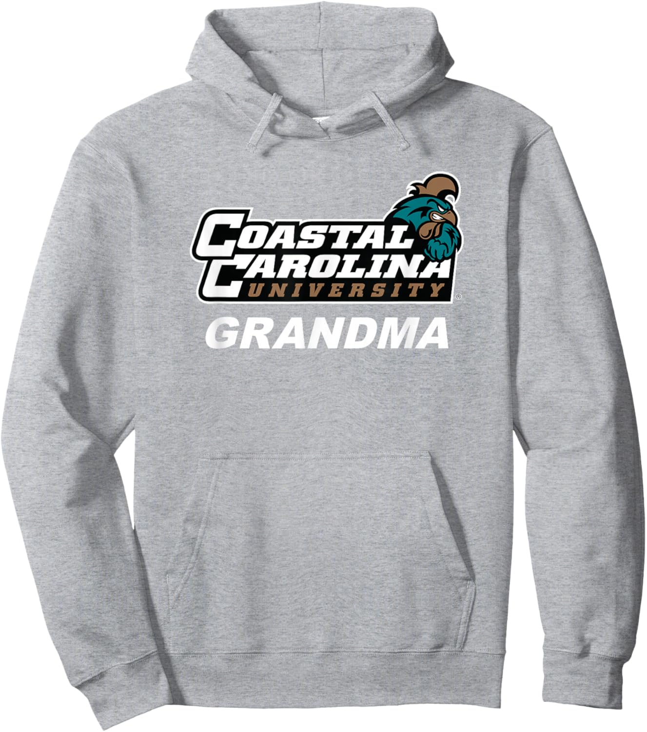 Coastal Carolina University CCU Grandma Hoodie - Hoodie | Ash