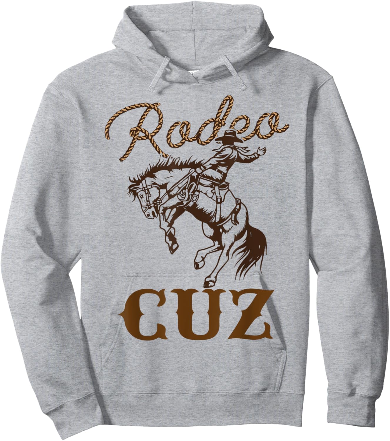 Cuz Birthday Cowboy Cowgirl Western Rodeo Cousin Bday Party Hoodie - Hoodie | Ash