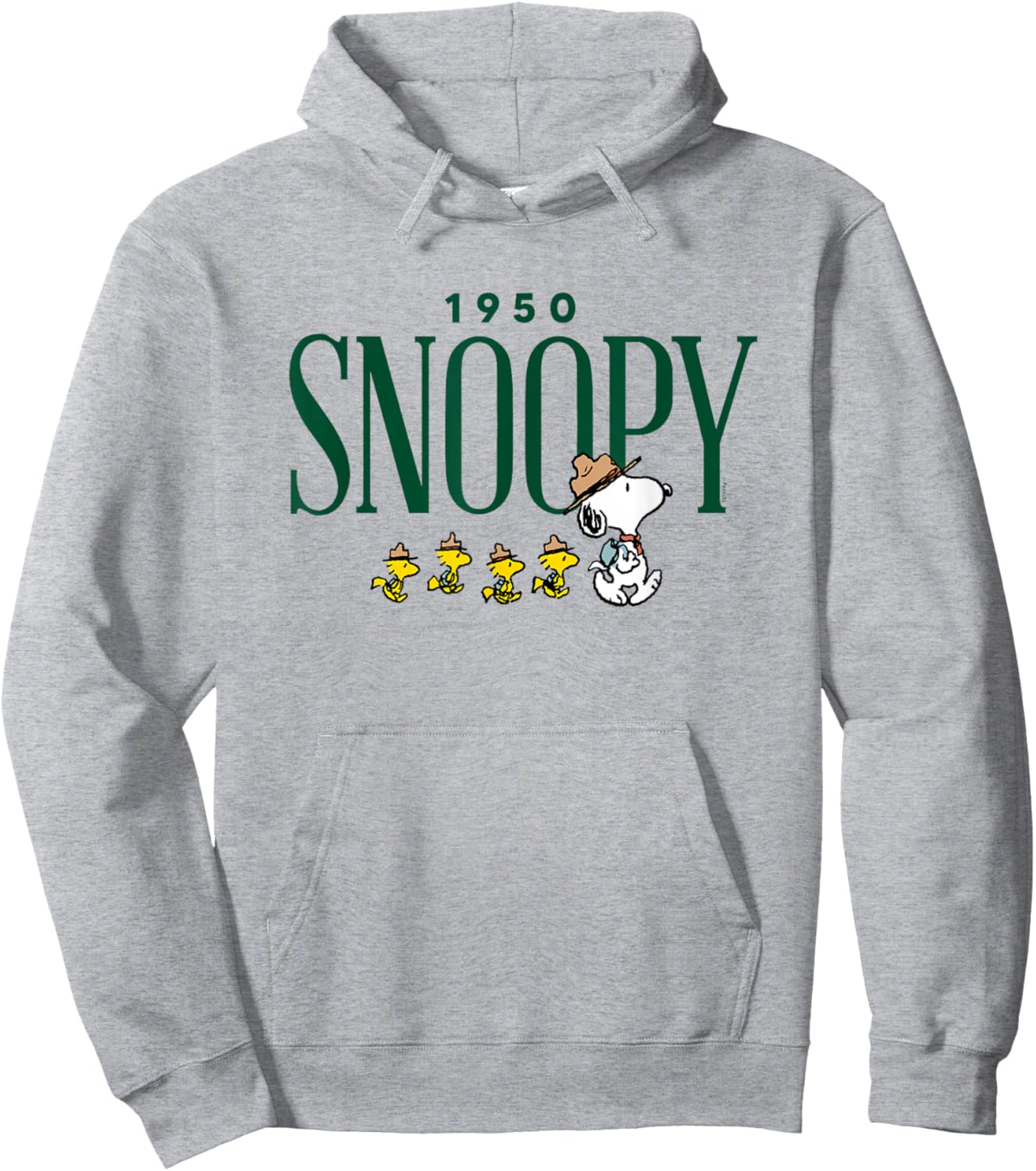 Peanuts - Snoopy 1950 Camping Hoodie - Hoodie | Ash