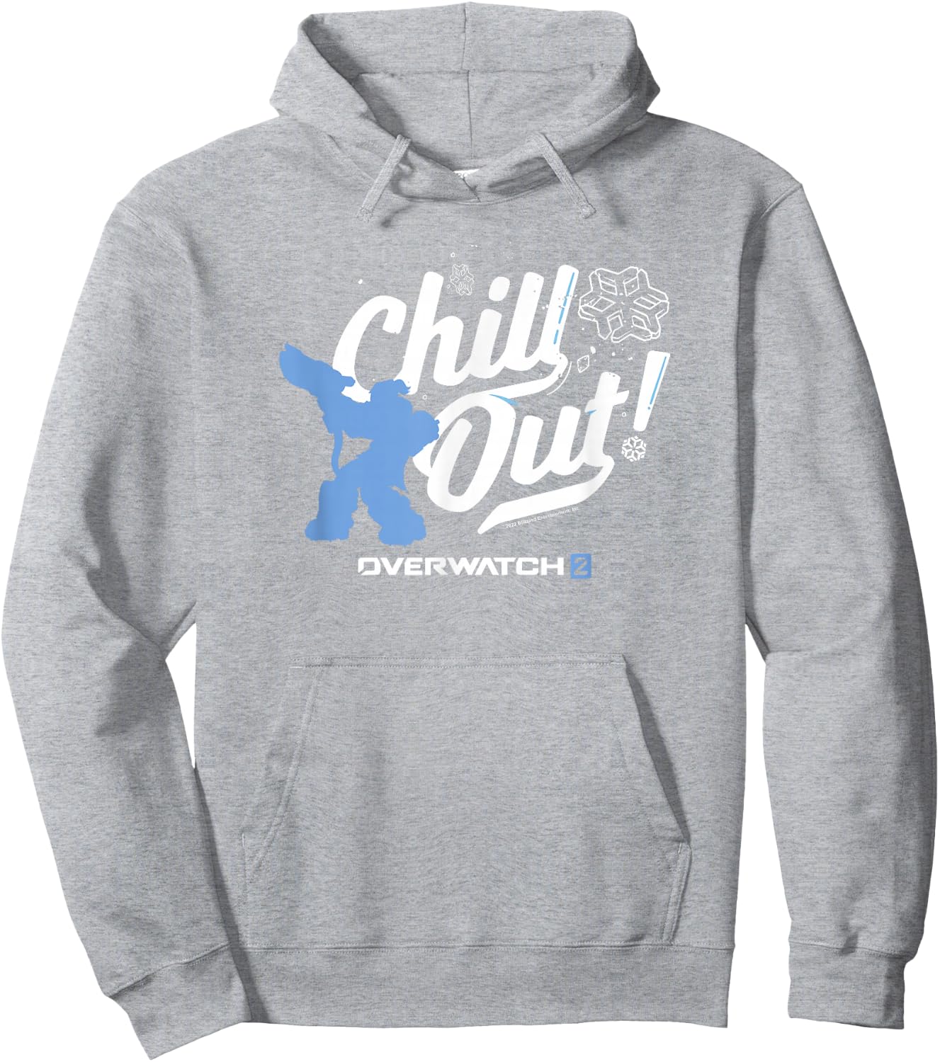 Overwatch 2 Mei Chill Out Blue Center Icon Hoodie - Hoodie | Ash