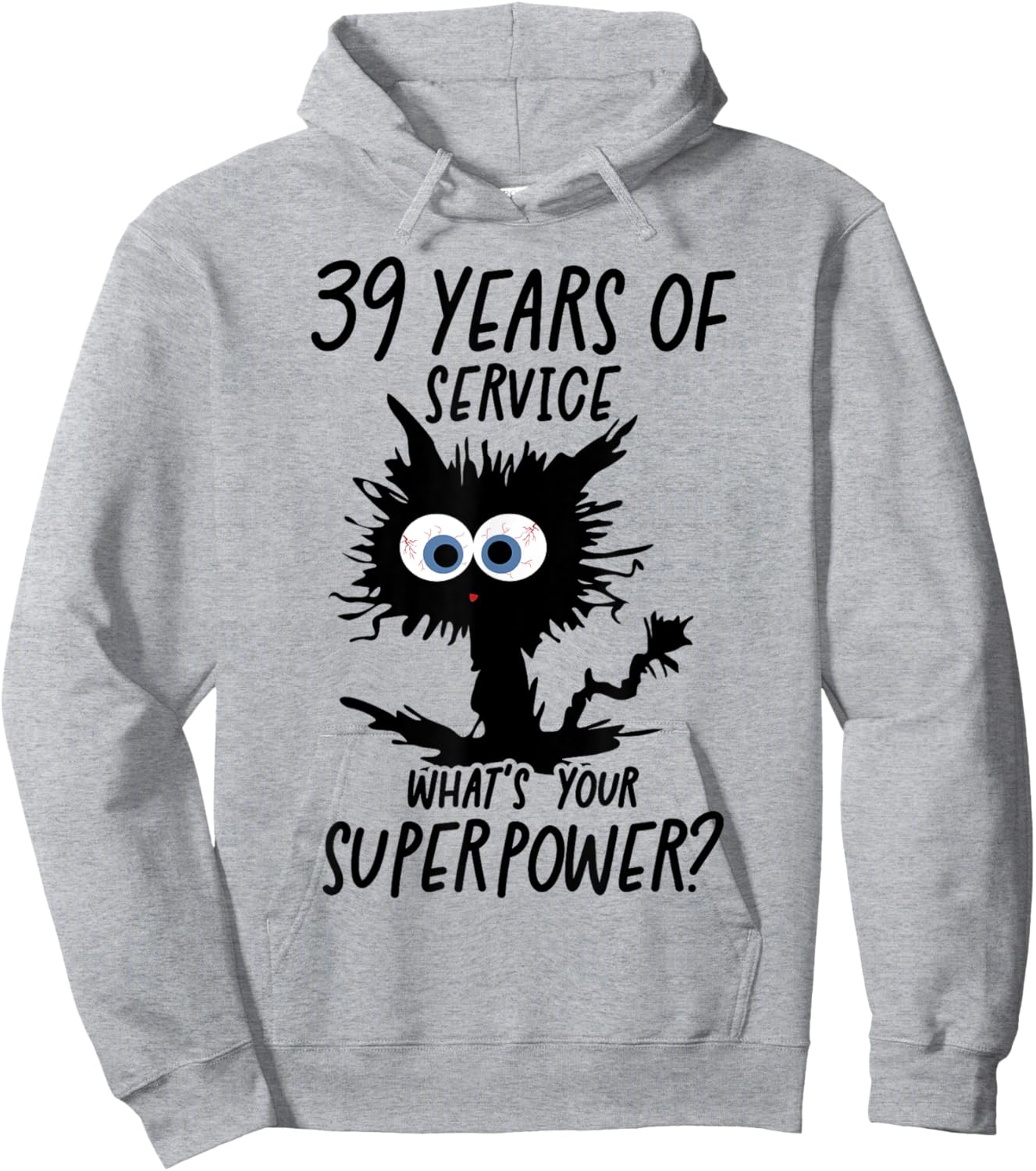 I Survived 39 Years Of Of Service Hoodie - Hoodie | Ash