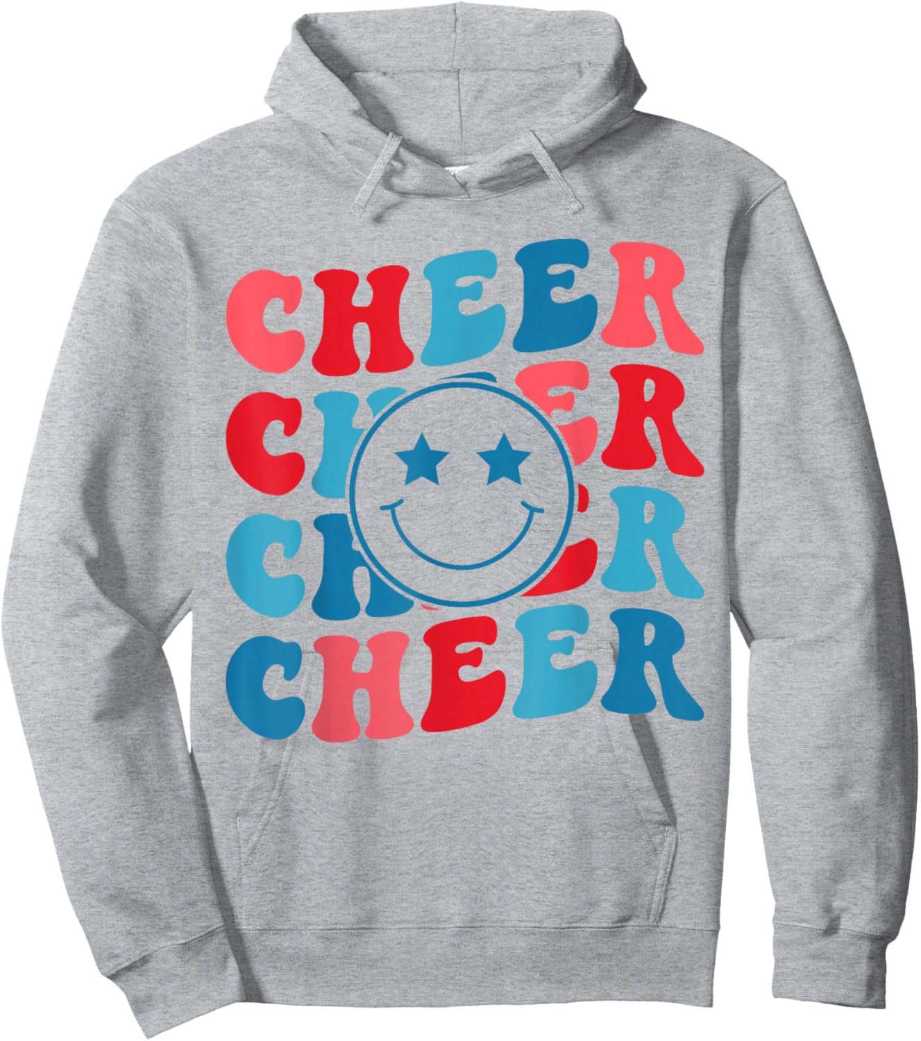 American Cheer Girl Cheerleading Retro Groovy Cheerleader Hoodie - Hoodie | Ash