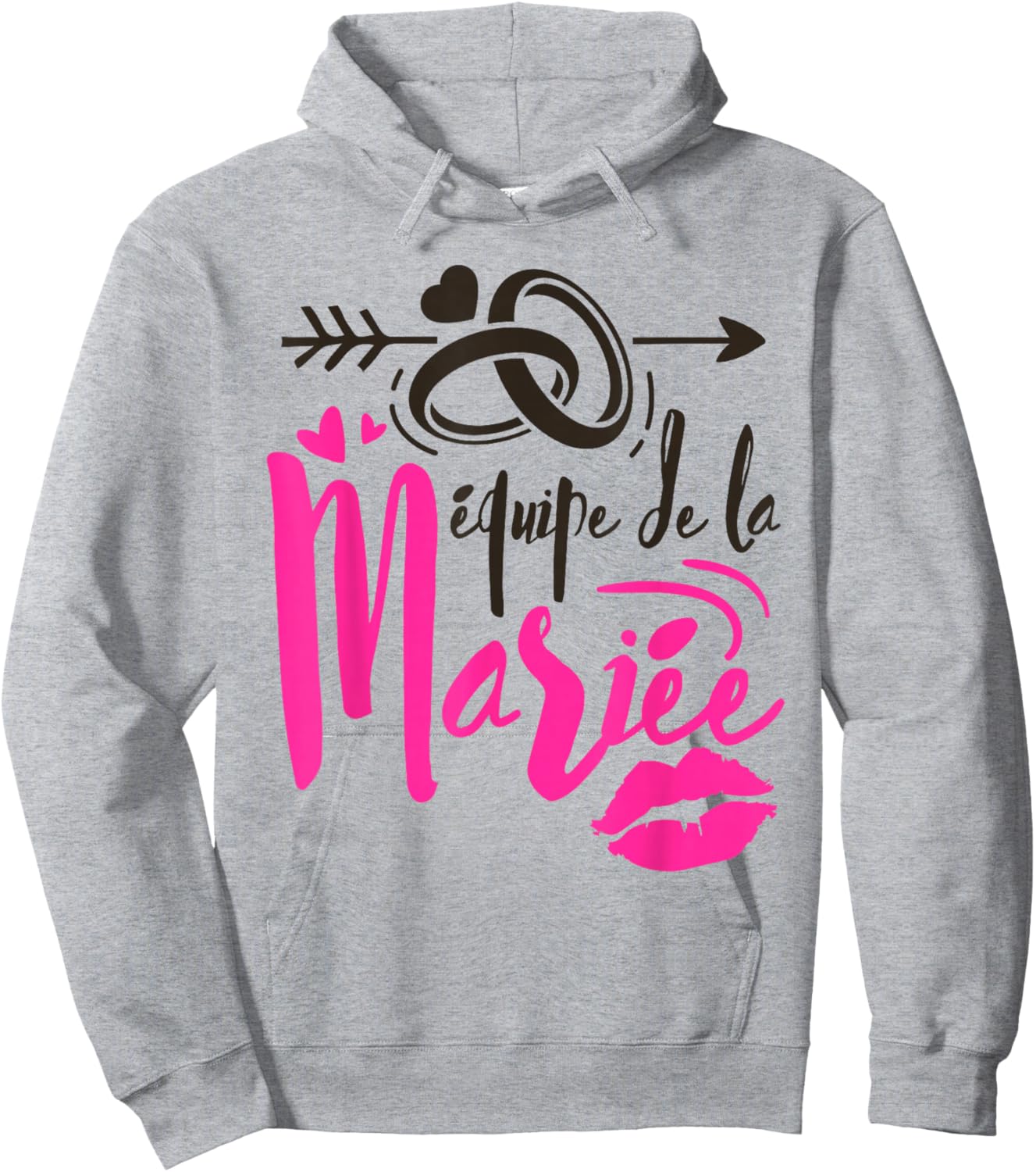 Team Bride EVJF Team Bride Future Bride Team , white, S Hoodie - Hoodie | Ash