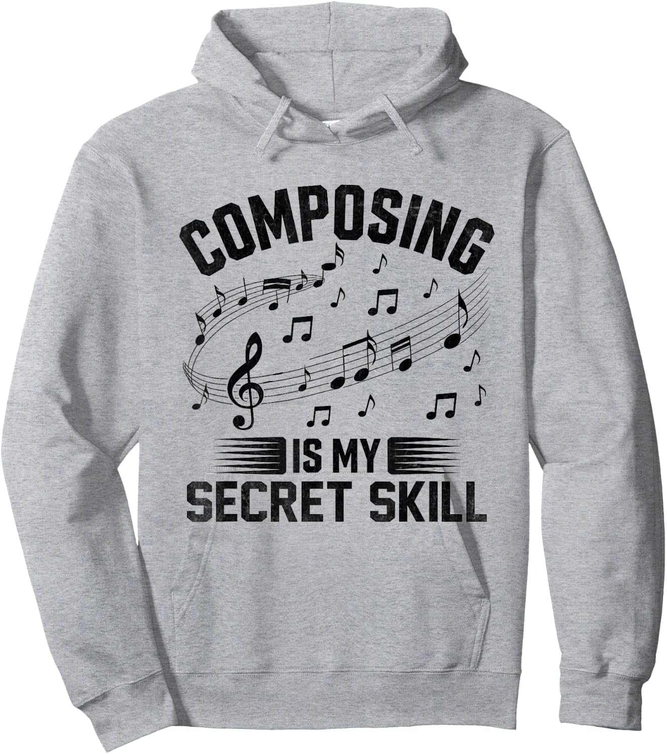 Composing Is My Secret Skill Music Composer Compose Song Hoodie - Hoodie | Ash