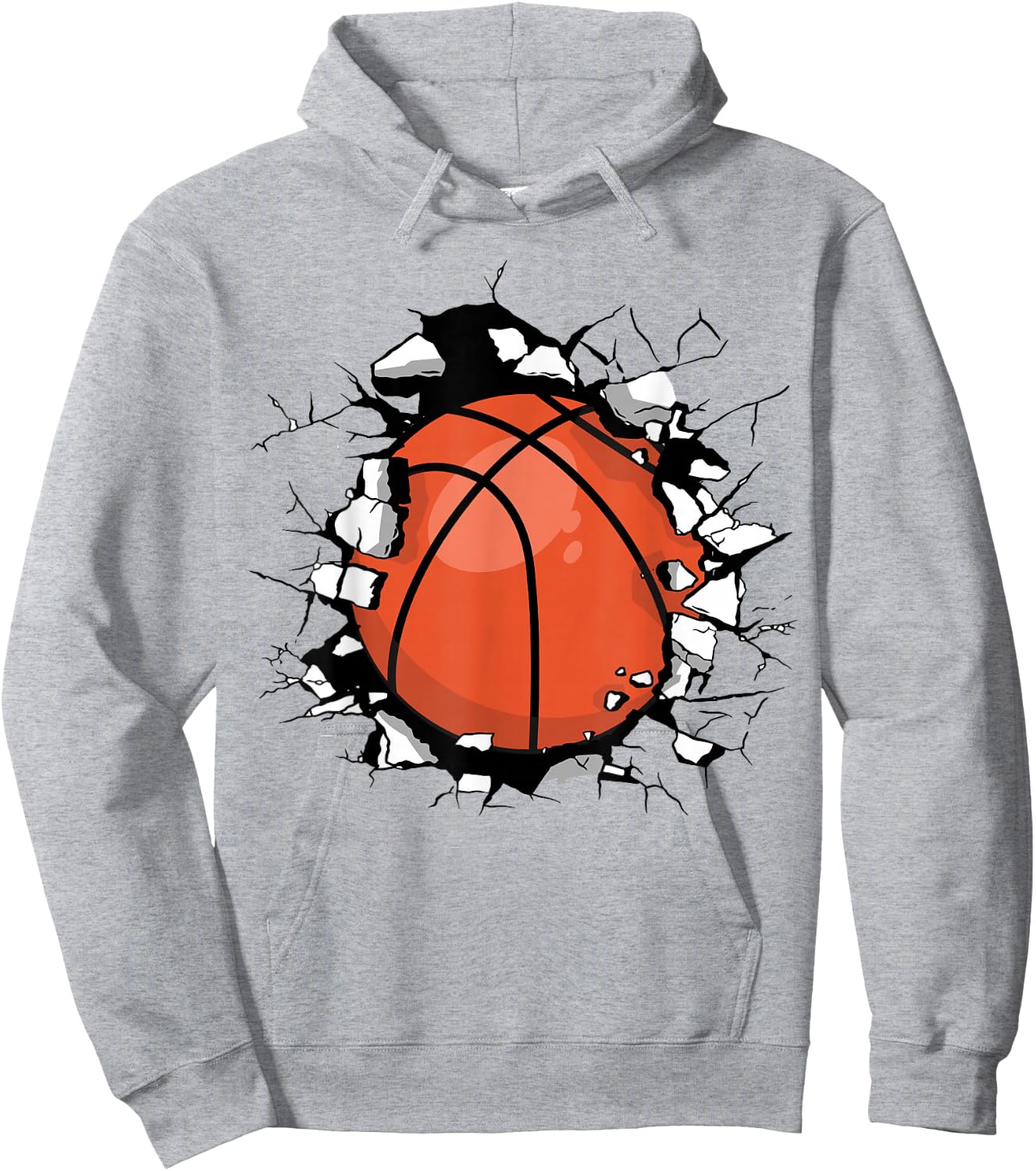 Funny Basketball Hoodie - Hoodie | Ash