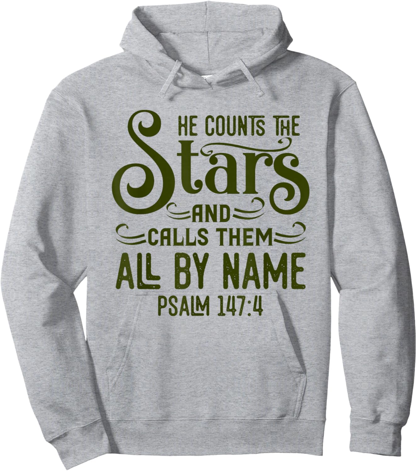 He Counts The Stars And Calls Them All By Name Christian Hoodie - Hoodie | Ash