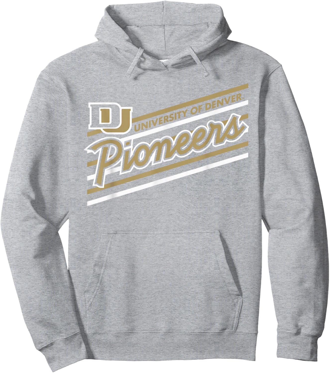 Denver Pioneers Retro Performer Red Officially Licensed Hoodie - Hoodie | Ash