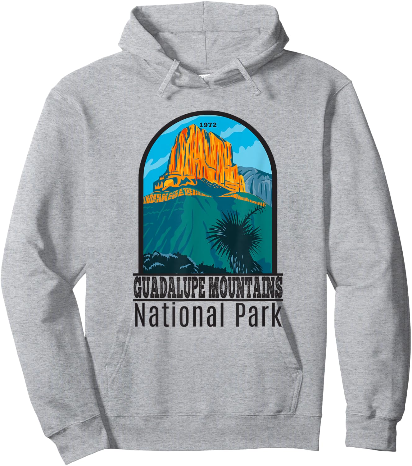 Guadalupe Mountains National Park Vintage Hoodie - Hoodie | Ash