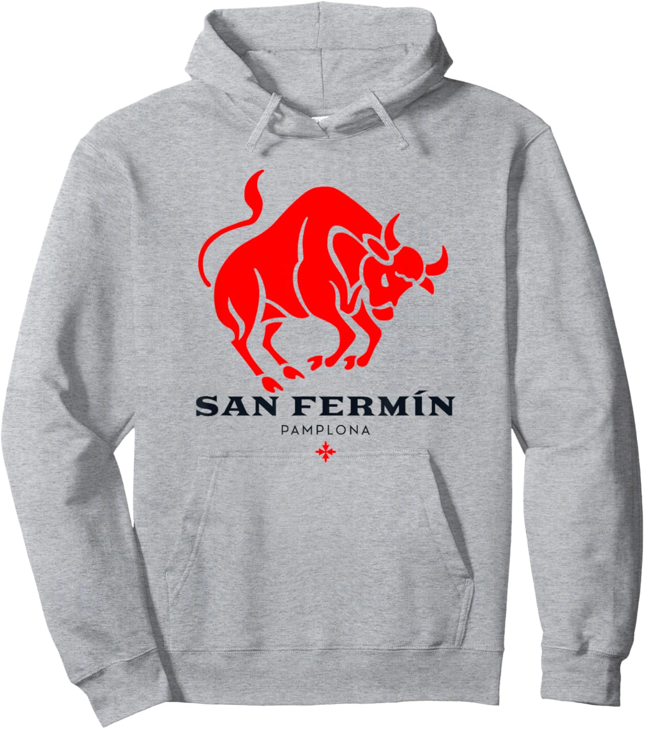 Pamplona San Fermín Encierro Sanfermines Navarra Hoodie - Hoodie | Ash