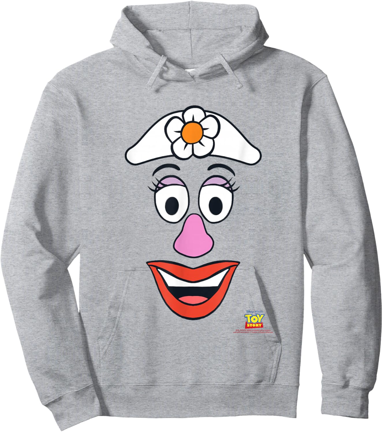 Disney Pixar Toy Story Mrs. Potato Head Big Face Hoodie - Hoodie | Ash