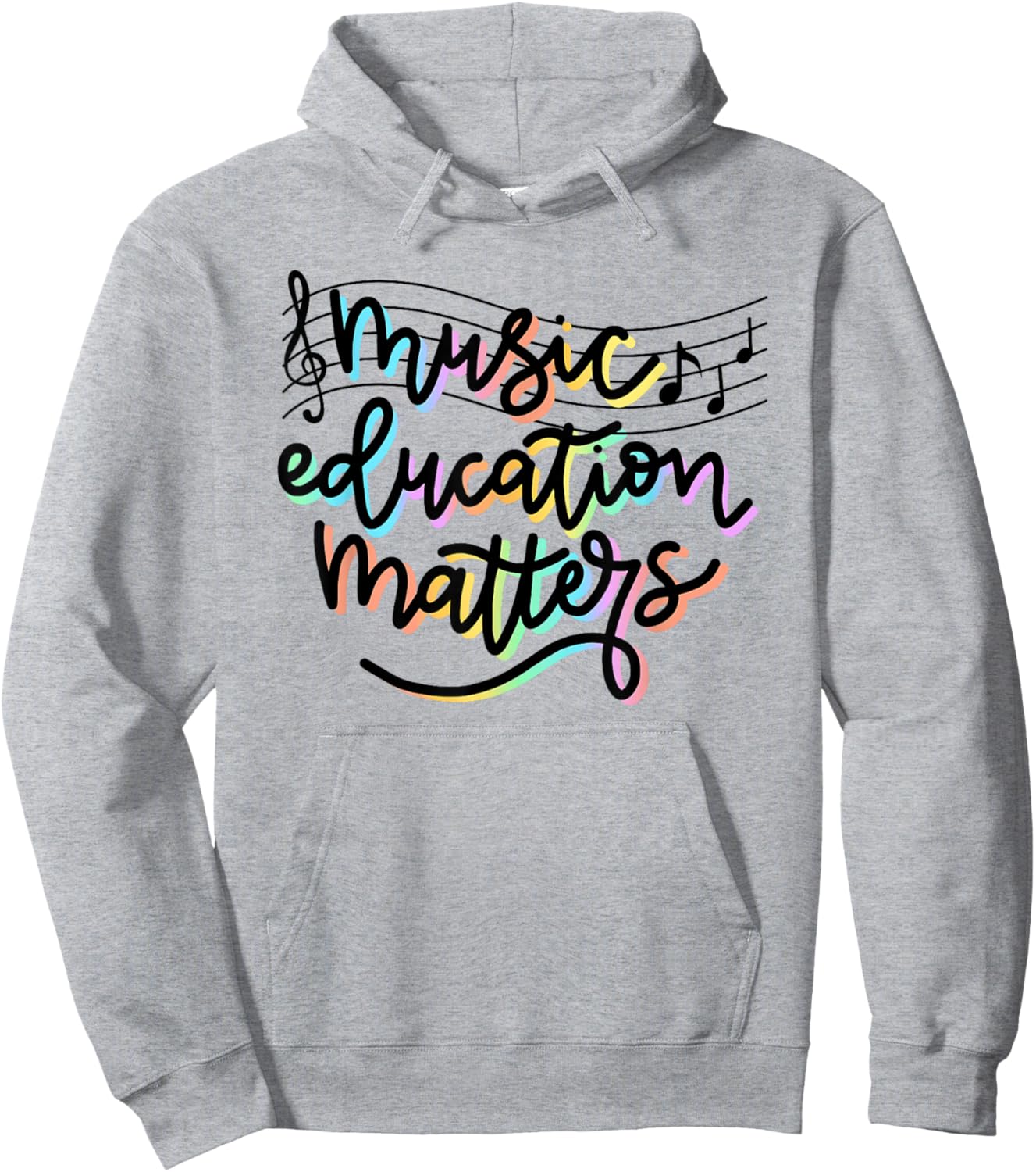 Music Education Matters Music Teacher Appreciation Women Hoodie - Hoodie | Ash