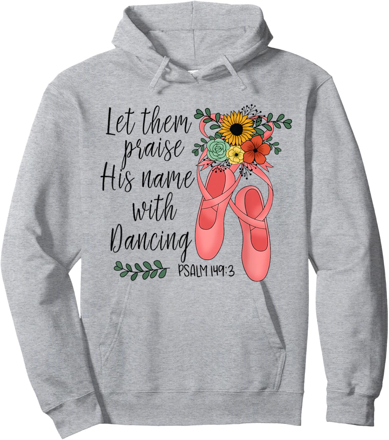 Floral Christian Dance Dancing Ballet - Ballerina For Girls Hoodie - Hoodie | Ash