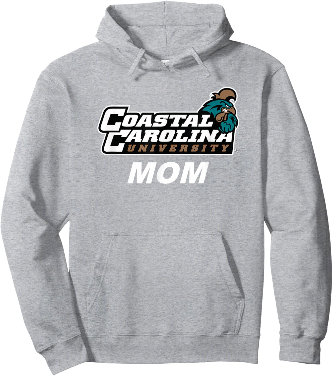 Coastal Carolina University CCU Mom Hoodie - Hoodie | Ash