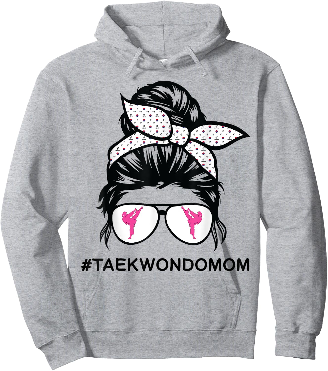 Taekwondo mom Tae Kwon Do girl black belt Hoodie - Hoodie | Ash