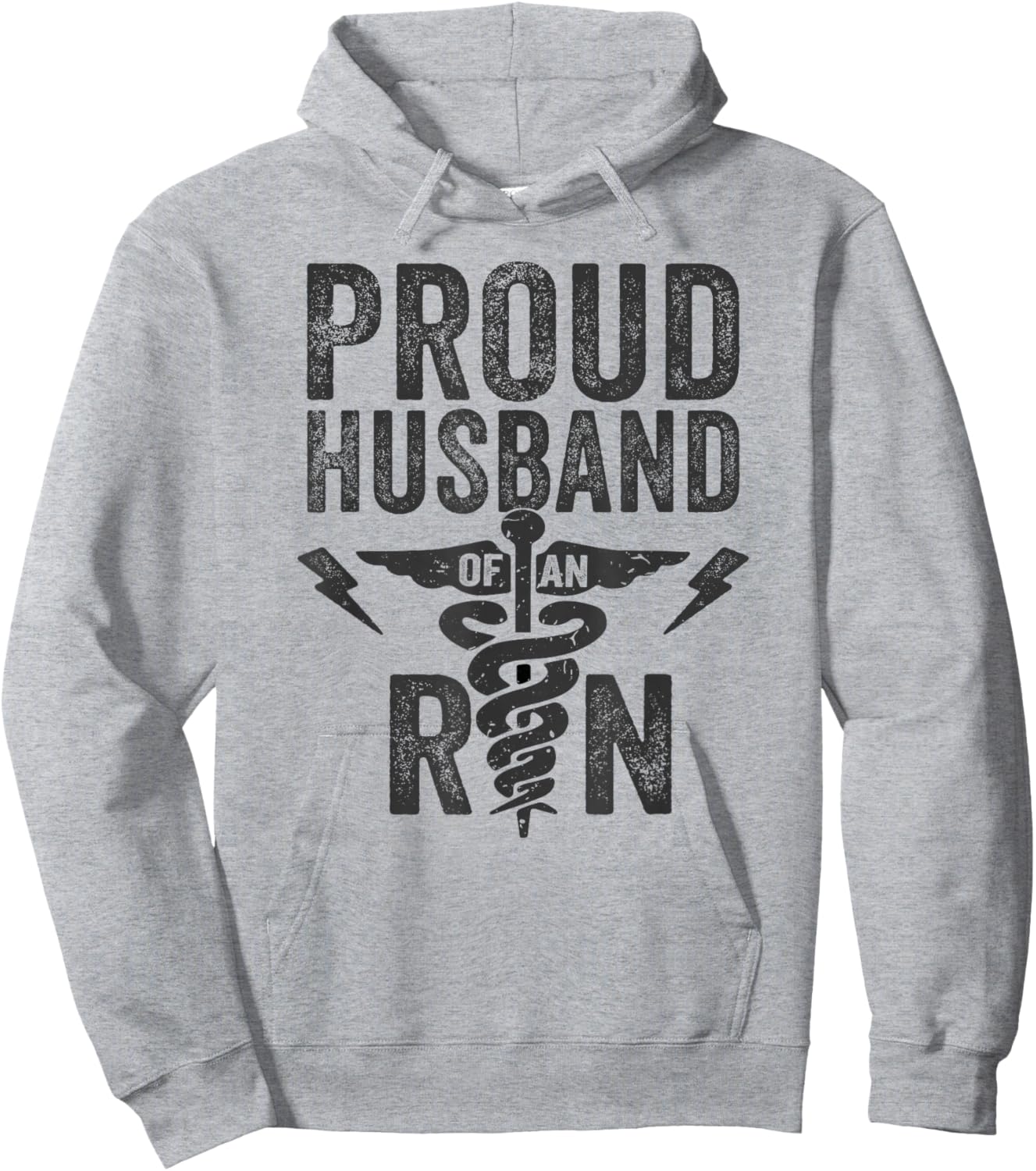 Proud Husband of an RN Nurse Frontline Healthcare Hero Hoodie - Hoodie | Ash