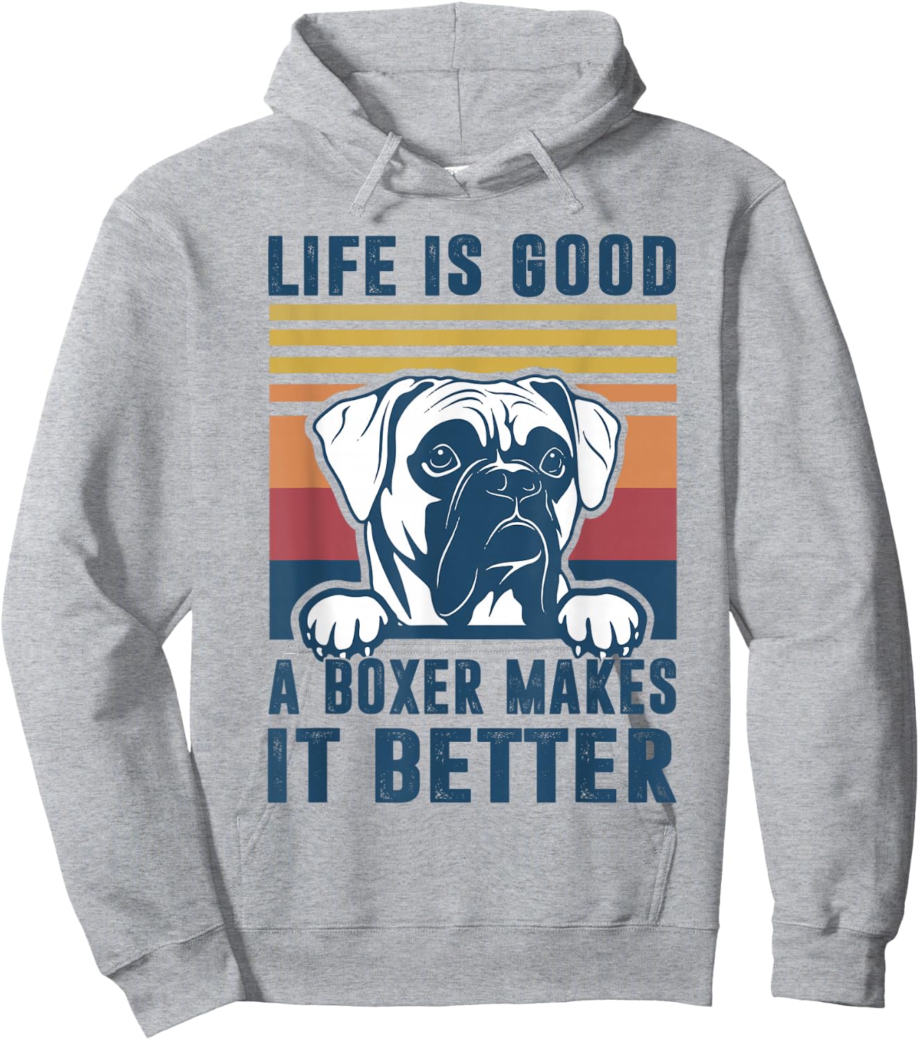 Boxer Dog Gifts Women Boxer Dog Dad Mom Small Hoodie - Hoodie | Ash