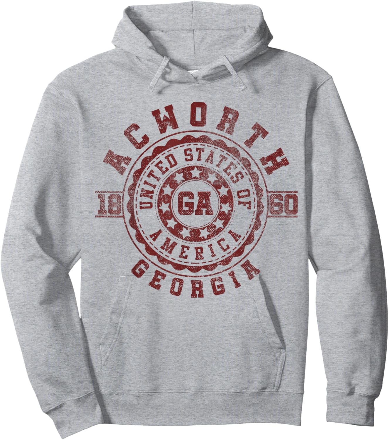 Acworth GA | Georgia | Vintage City Apparels Hoodie - Hoodie | Ash