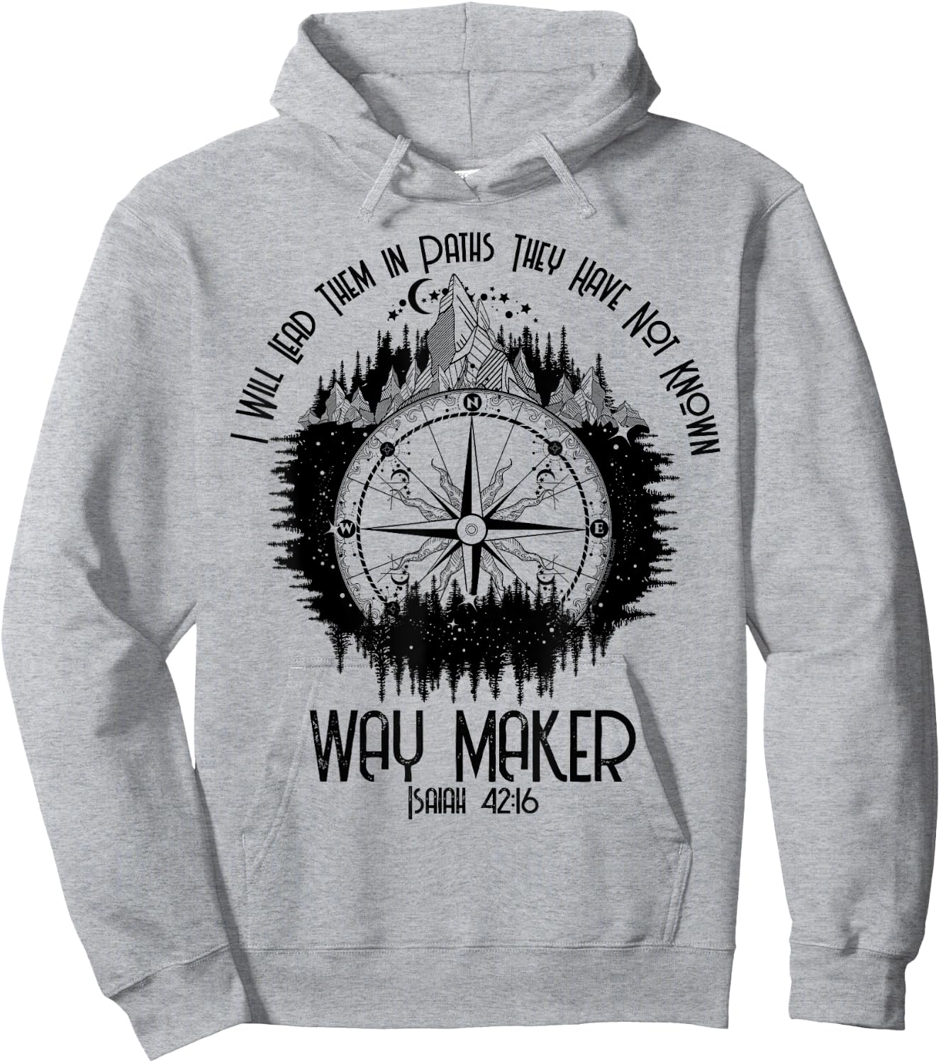 Spiritual Way Maker Bible Verse Christian Faith Way Maker Hoodie - Hoodie | Ash