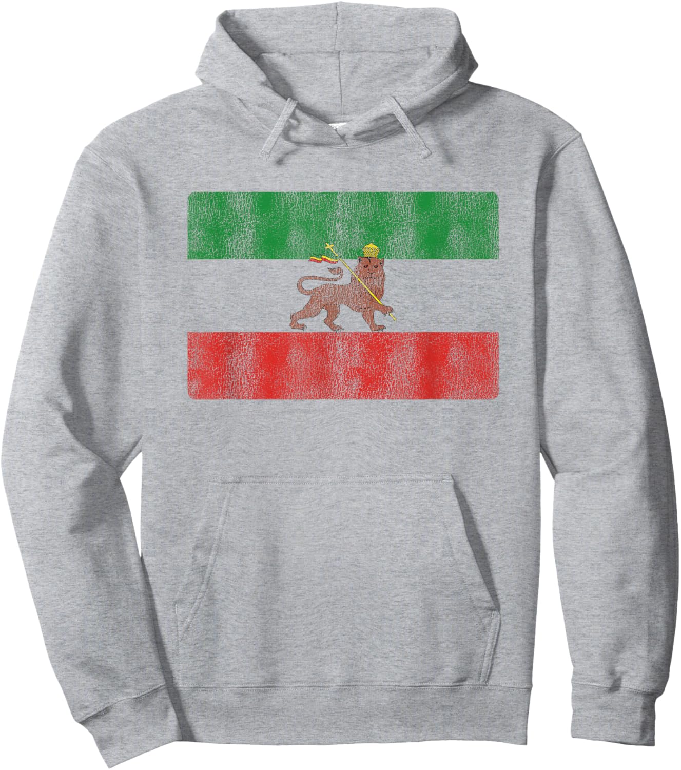 Rasta Rastafari Lion Ethiopia Flag Rastafarian Hoodie - Hoodie | Ash