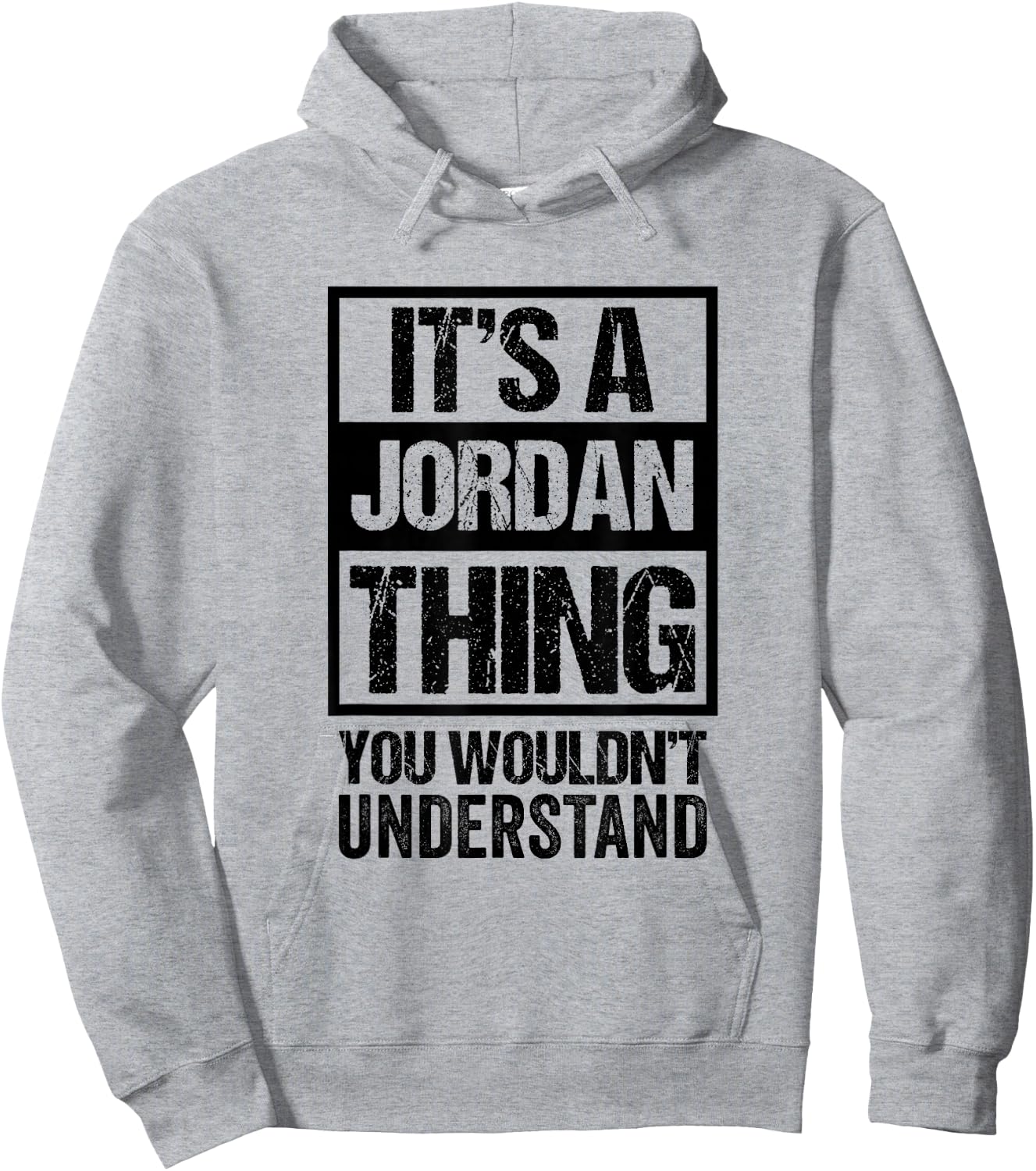 Fun Black Version It's A Jordan Thing Family Name Group Pic Hoodie - Hoodie | Ash