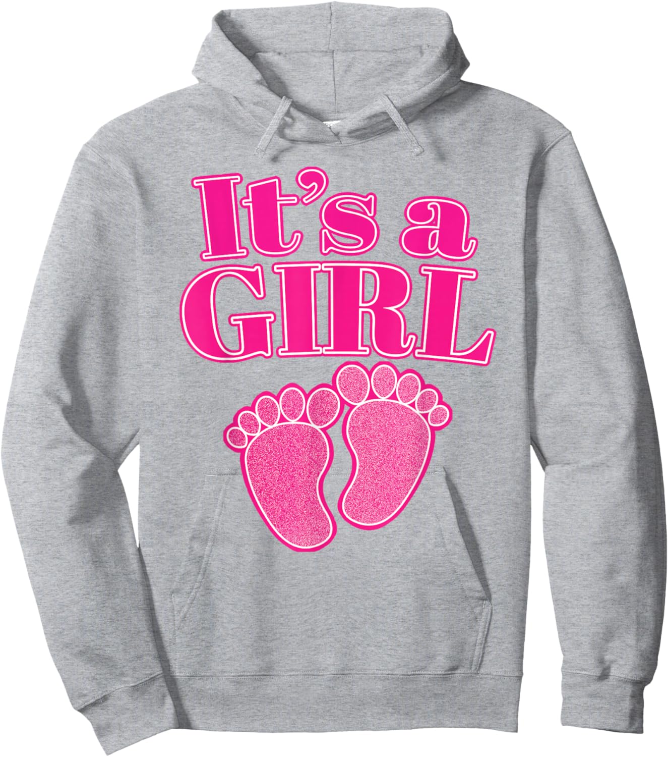 It's a GIRL Gender Reveal Party Pink Pregnancy Announcement Hoodie - Hoodie | Ash