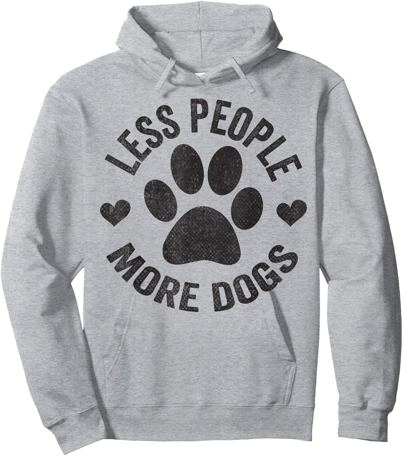 Less People More Dogs Shirt Funny Dog For Dog Lovers Hoodie - Hoodie | Ash