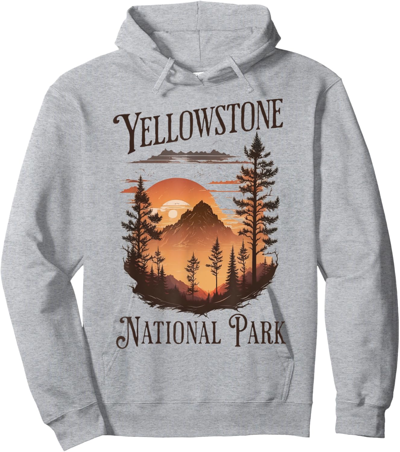 Yellowstone National Park Hoodie - Hoodie | Ash